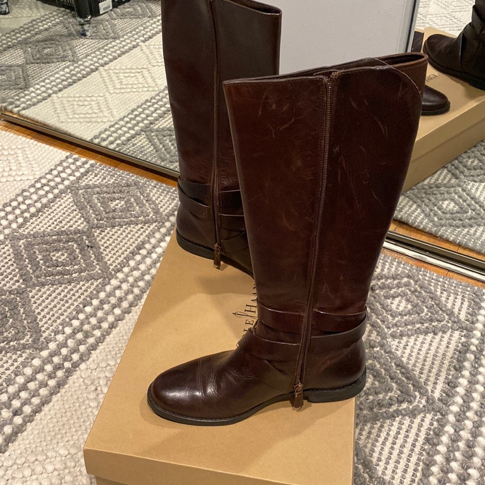 Cole Haan dark brown belt boot.  Size 6.5